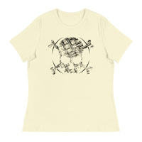 SKETCH SKULL Women's Relaxed Fit T-Shirt