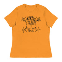 SKETCH SKULL Women's Relaxed Fit T-Shirt