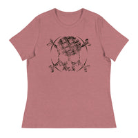 SKETCH SKULL Women's Relaxed Fit T-Shirt