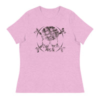 SKETCH SKULL Women's Relaxed Fit T-Shirt