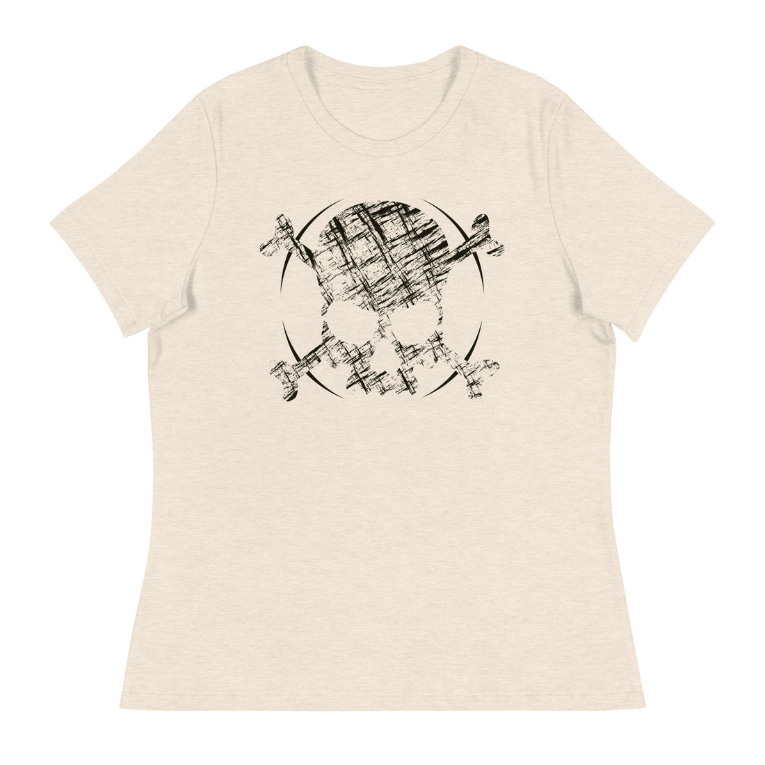 SKETCH SKULL Women's Relaxed Fit T-Shirt