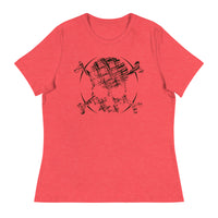 SKETCH SKULL Women's Relaxed Fit T-Shirt