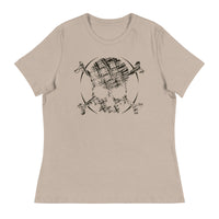 SKETCH SKULL Women's Relaxed Fit T-Shirt