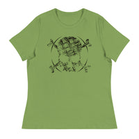 SKETCH SKULL Women's Relaxed Fit T-Shirt