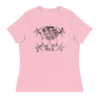 SKETCH SKULL Women's Relaxed Fit T-Shirt