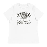 SKETCH SKULL Women's Relaxed Fit T-Shirt
