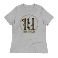Ink Union Clothing Co. light grey t-shirt featuring the Ink Union ring logo in black and gold.