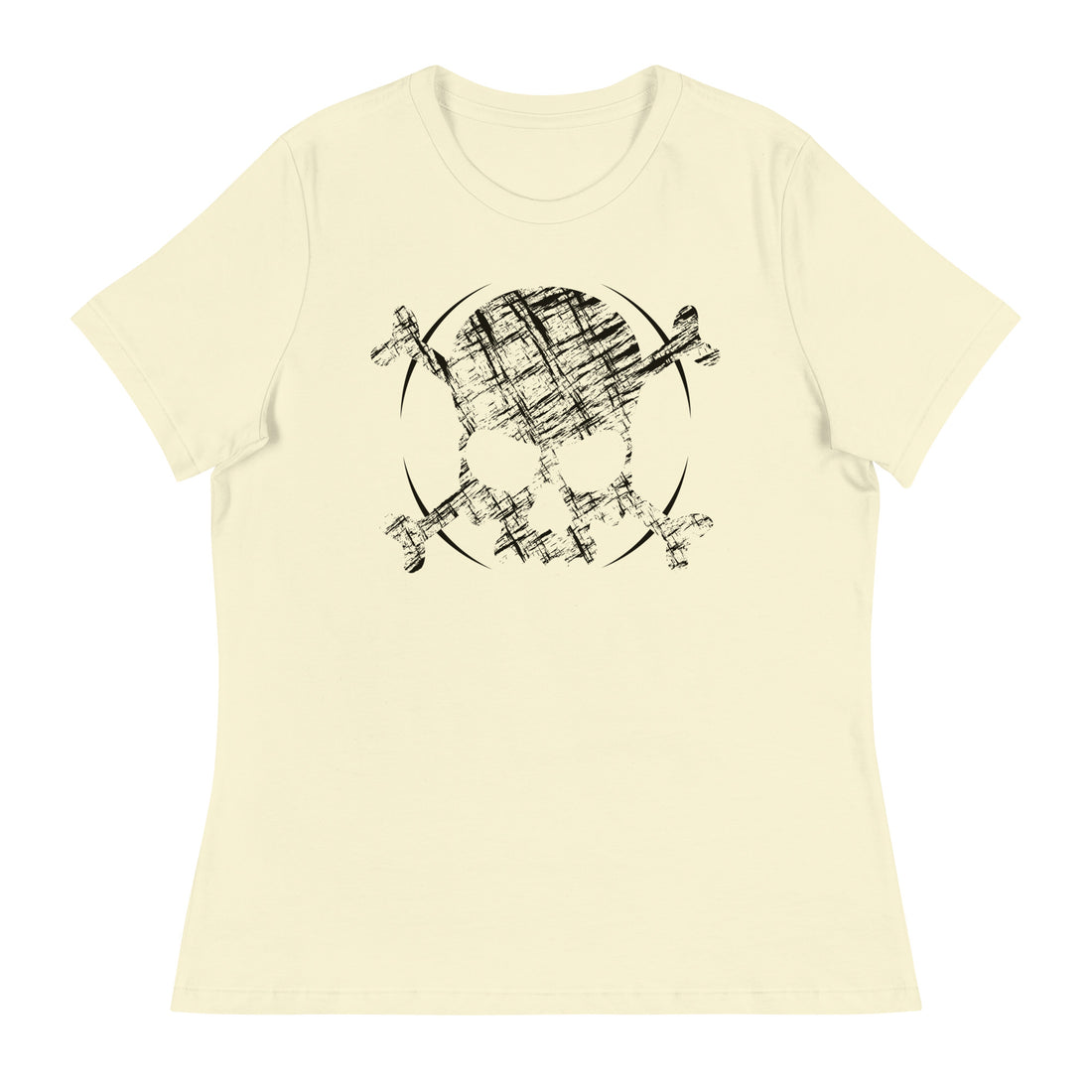 SKETCH SKULL Women's Relaxed Fit T-Shirt
