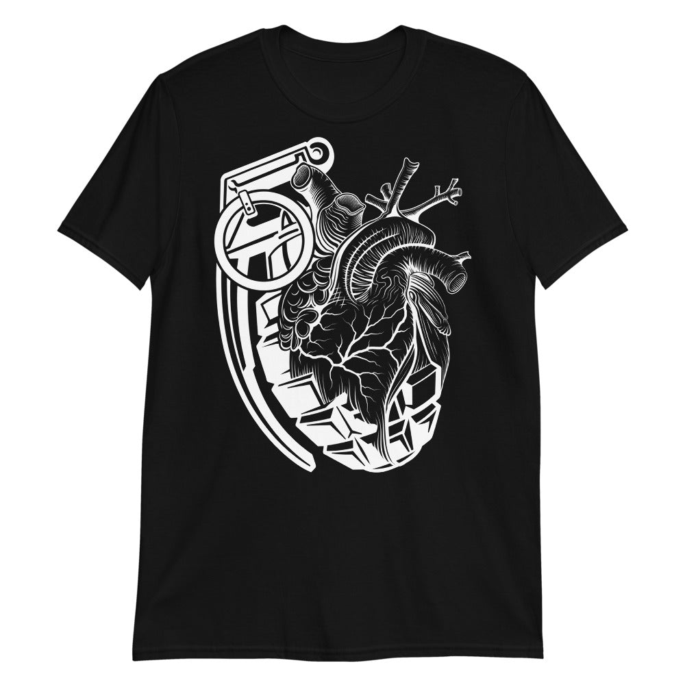 【CPGN STUDIO】DTP HEART Drawing Short Sleeve T-shirt HEART ATTACK Soft Style Unisex T-Shirt – Ink Union Tattoo Co.